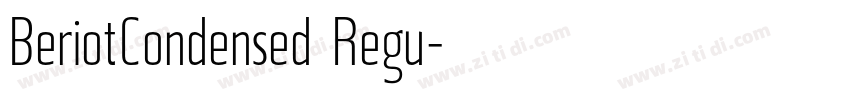 BeriotCondensed Regu字体转换